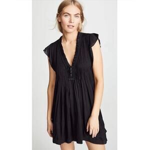 POUPETTE ST BARTH Sasha Mini Dress Cover Up Black M